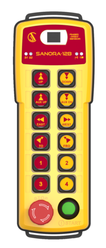 SANORA-12B remote control with buttons
